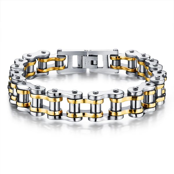 biker 316l stainless steel mens bracelet fashion sports jewelry bike bicycle chain link bracelet casual jewellery 3 color, White
biker 316l stainless steel mens bracelet fashion sports jewelry bike bicycle chain link bracelet casual jewellery 3 color, White