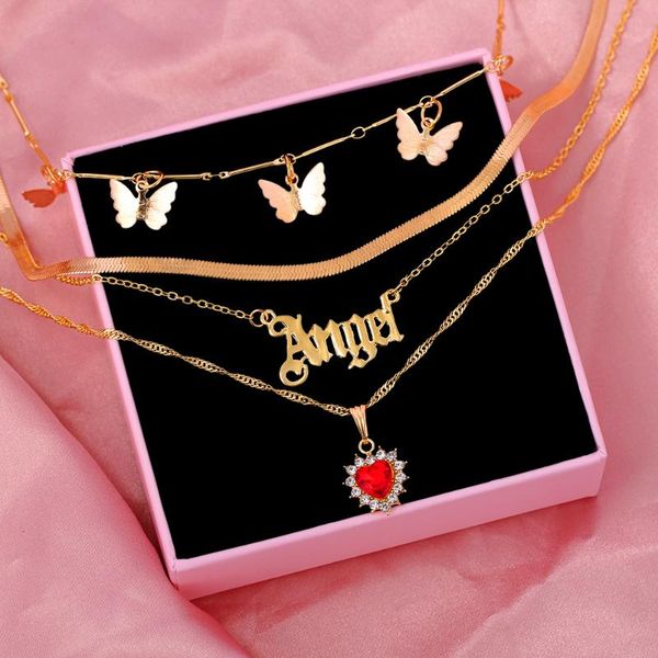 chains bling colorful crystal heart multilayer pendant necklaces for women gold color butterfly choker necklace snake chain jewelry, Silver
chains bling colorful crystal heart multilayer pendant necklaces for women gold color butterfly choker necklace snake chain jewelry, Silver