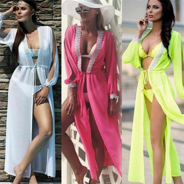 women's swimwear 2021 sheer bikini cover up swimsuit bathing suit summer lace mesh beach dress, White;black
women's swimwear 2021 sheer bikini cover up swimsuit bathing suit summer lace mesh beach dress, White;black