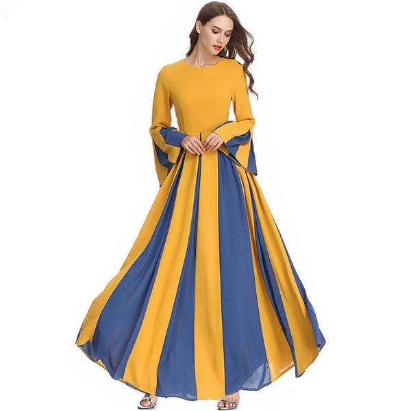casual dresses jsxdhk elegant autumn women big swing pleated party dress vintage chiffon patchwork flare sleeve ladies slim empire maxi, Black;gray
casual dresses jsxdhk elegant autumn women big swing pleated party dress vintage chiffon patchwork flare sleeve ladies slim empire maxi, Black;gray