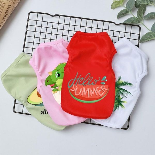 dog apparel summer t-shirt soft puppy dogs clothes cute pet cartoon clothing shirt casual vests for small supplies
dog apparel summer t-shirt soft puppy dogs clothes cute pet cartoon clothing shirt casual vests for small supplies