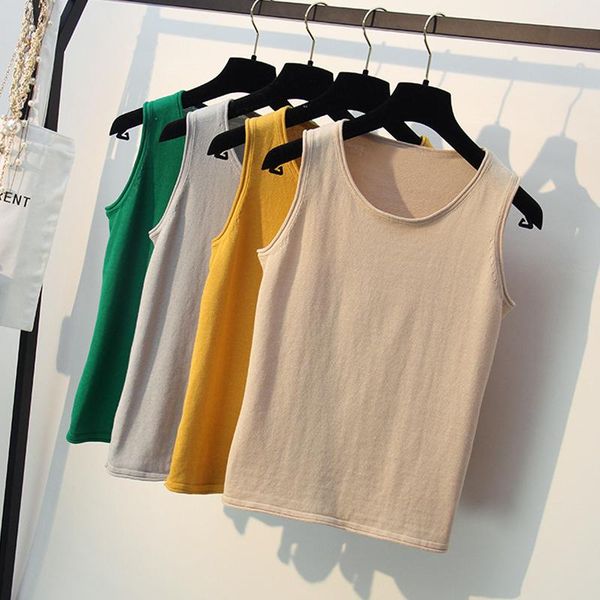 women's sweaters knitting tank for women 2021 summer ladies sleeveless pullovers white black green red femme pull basic vest cloth
women's sweaters knitting tank for women 2021 summer ladies sleeveless pullovers white black green red femme pull basic vest cloth