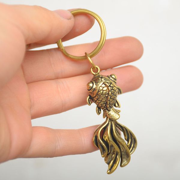 10pc brass small goldfish / tortoise keychain pendant, Silver 
10pc brass small goldfish / tortoise keychain pendant, Silver