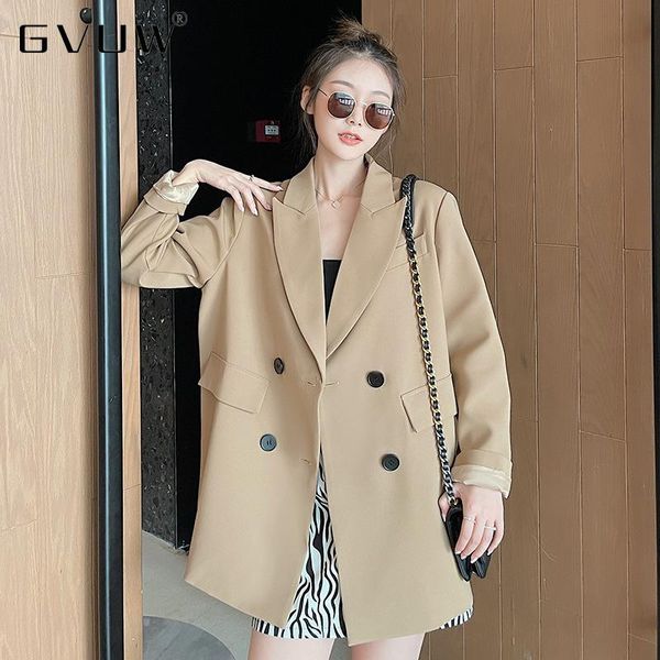 women's suits & blazers gvuw khaki suit coat 2021 women jackets long autumn korean loose design casual workwear blazer kb92947, White;black
women's suits & blazers gvuw khaki suit coat 2021 women jackets long autumn korean loose design casual workwear blazer kb92947, White;black