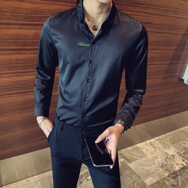 plus size korean thin fit letter embroidered shirts for men's clothes 2021 solid sleeve long casual office sweatshirt work homme 5xl-s, White;black
plus size korean thin fit letter embroidered shirts for men's clothes 2021 solid sleeve long casual office sweatshirt work homme 5xl-s, White;black