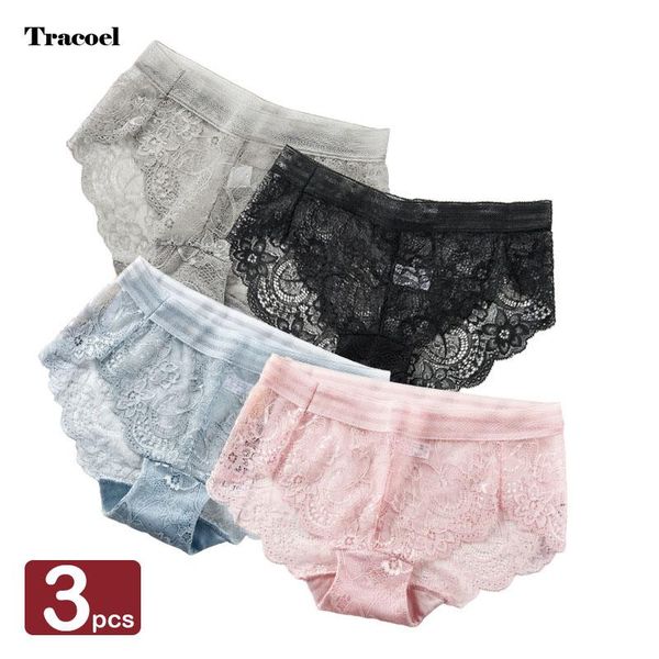 women's panties tracoel 3pcs/pack tranparent lace breathable for women ladies comfortable briefs female underwear drop pant, Black;pink
women's panties tracoel 3pcs/pack tranparent lace breathable for women ladies comfortable briefs female underwear drop pant, Black;pink