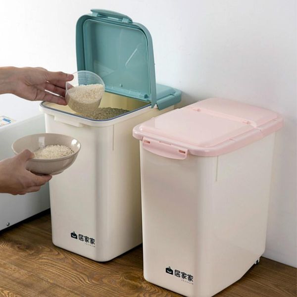 storage bottles & jars plastic seal insect rice box jin cylinder 20 household flour kitchen barrel lm12291108
storage bottles & jars plastic seal insect rice box jin cylinder 20 household flour kitchen barrel lm12291108