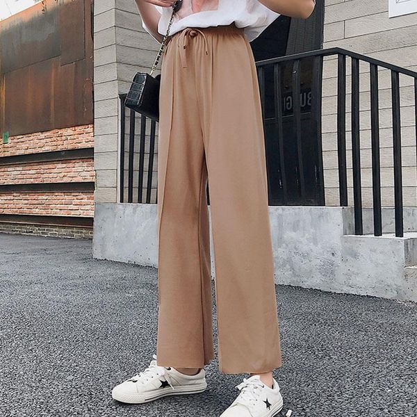 women's pants & capris women high waist chiffon slit wide leg 2021 loose fashion ninth design summer office lady solid straight, Black;white
women's pants & capris women high waist chiffon slit wide leg 2021 loose fashion ninth design summer office lady solid straight, Black;white