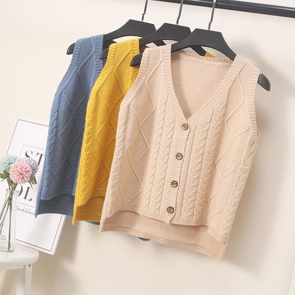women's vests spring autumn wool sweater vest women v-neck knitted female casual tank sleeveless twist knit pullovers, Black;white
women's vests spring autumn wool sweater vest women v-neck knitted female casual tank sleeveless twist knit pullovers, Black;white