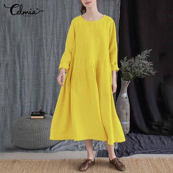celmia women casual solid color dress 2021 autumn long sleeve party midi dress female loose vintage shirt vestidos plus size 5xl, Black;gray
celmia women casual solid color dress 2021 autumn long sleeve party midi dress female loose vintage shirt vestidos plus size 5xl, Black;gray