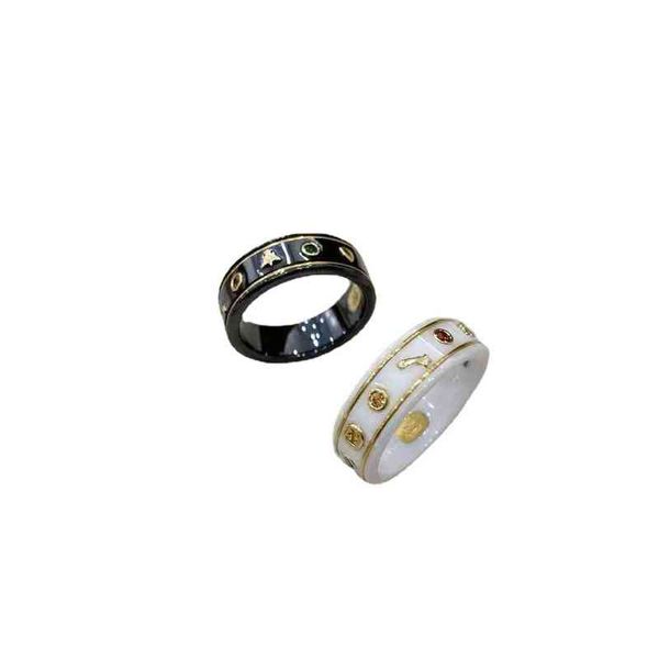 gudesign fearless and white ceramic ring 18k bee star couple ring exclusive design jewel, Silver
gudesign fearless and white ceramic ring 18k bee star couple ring exclusive design jewel, Silver