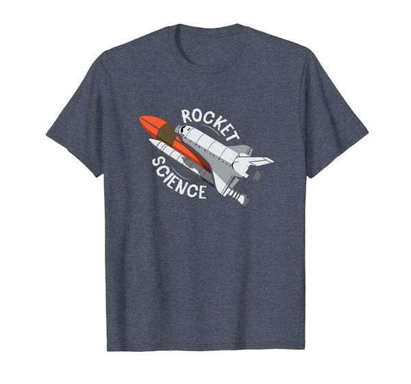 rocket science nerdy and funny end of year shirt, White;black