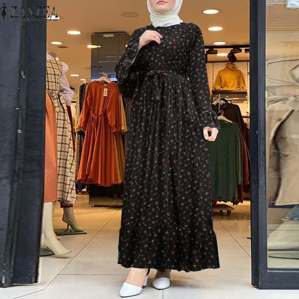 women muslim long dress loose robe casual print maxi sundress zanzea 2021 spring ladies long vestidos bandage turkish clothing, Red
women muslim long dress loose robe casual print maxi sundress zanzea 2021 spring ladies long vestidos bandage turkish clothing, Red