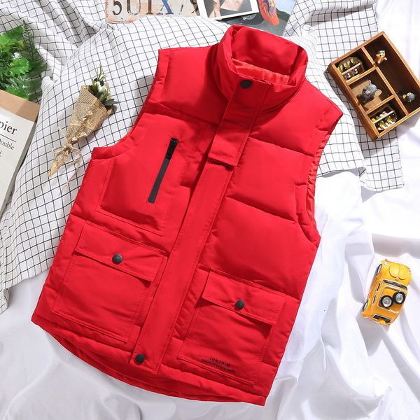 2021 men's couple autumn and winter warm down cotton clothes large size thickened casual work vest, Black;white
2021 men's couple autumn and winter warm down cotton clothes large size thickened casual work vest, Black;white