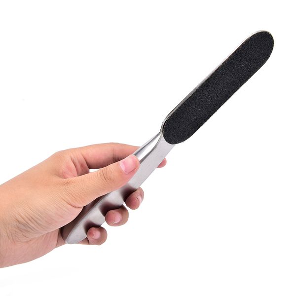 stainless steel double side pedicure foot file +10pcs dry sanding paper hard skin remover feet care pedicure tools 
stainless steel double side pedicure foot file +10pcs dry sanding paper hard skin remover feet care pedicure tools