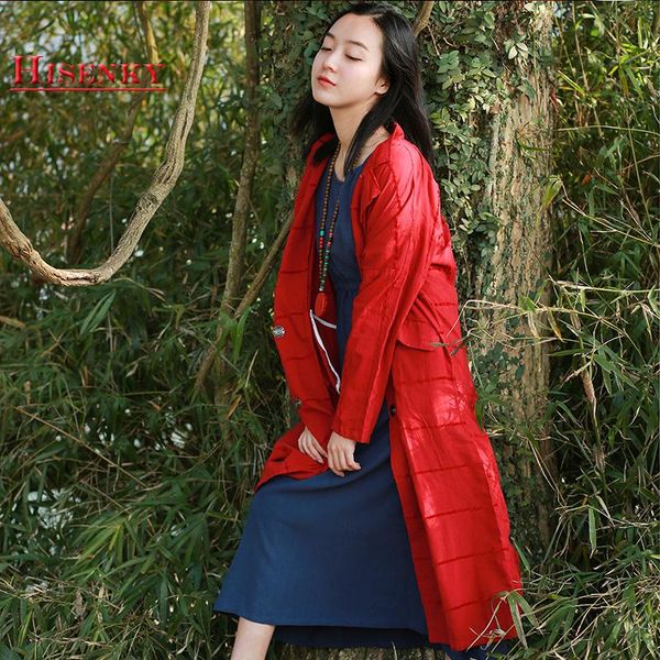 women's trench coats hisenky 2021 spring long coat female turndow collar sleeve cardigans loose casual cotton linen overcoat, Tan;black
women's trench coats hisenky 2021 spring long coat female turndow collar sleeve cardigans loose casual cotton linen overcoat, Tan;black