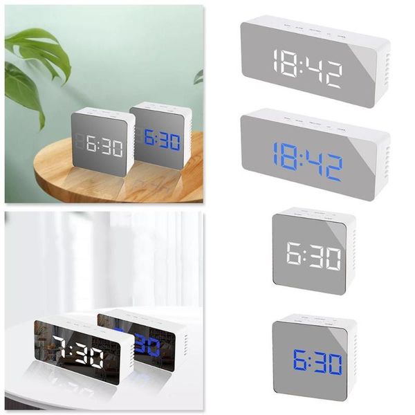 desk & table clocks led mirror alarm clock digital snooze wake up light electronic large time temperature display home decoration
desk & table clocks led mirror alarm clock digital snooze wake up light electronic large time temperature display home decoration