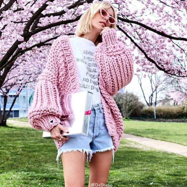 women's sweaters pink sweater long cardigan fashion women cardigans sleeve knitted jumpers ladies chompa clothing, White;black
women's sweaters pink sweater long cardigan fashion women cardigans sleeve knitted jumpers ladies chompa clothing, White;black