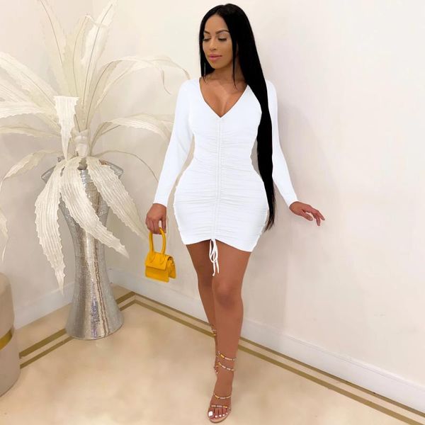 casual dresses fall women clothing bodycon dress long sleeve solid black white party mini ladies fashion draw string sexy, Black;gray
casual dresses fall women clothing bodycon dress long sleeve solid black white party mini ladies fashion draw string sexy, Black;gray