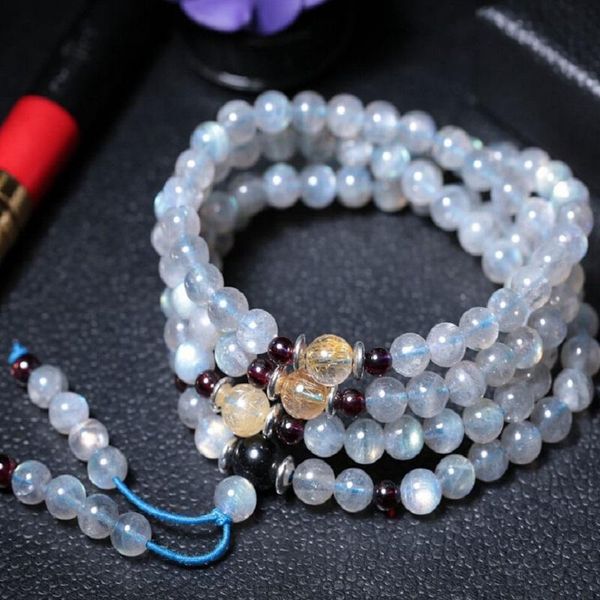 beaded, strands 6/8mm natural grey moonstone rutilated quartz garnet 108 beads bracelets energy yoga healing meditation necklace female jewe, Black
beaded, strands 6/8mm natural grey moonstone rutilated quartz garnet 108 beads bracelets energy yoga healing meditation necklace female jewe, Black