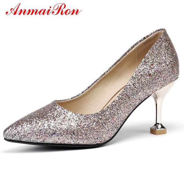 dress shoes anmairon sequined cloth basic high thin heels pumps women fashion pointed toe womens size 34-42 ly971, Black
dress shoes anmairon sequined cloth basic high thin heels pumps women fashion pointed toe womens size 34-42 ly971, Black
