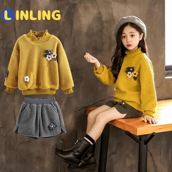 clothing sets linlng 2021 autumn children's girl fashion clothes plus velvet shorts 2pcs set casual travel daily wear winter p778, White
clothing sets linlng 2021 autumn children's girl fashion clothes plus velvet shorts 2pcs set casual travel daily wear winter p778, White