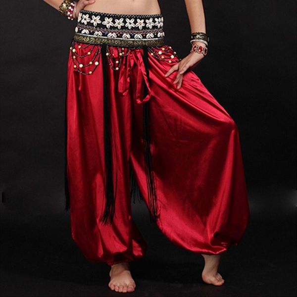 stage wear 13 colors dancewear belly dance yoga women men loose trousers elastic ankle high waist bloomers satin long pants unisex, Black;red
stage wear 13 colors dancewear belly dance yoga women men loose trousers elastic ankle high waist bloomers satin long pants unisex, Black;red