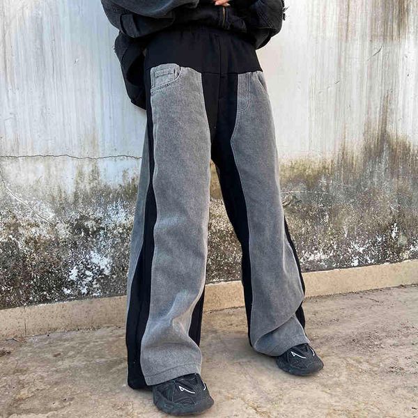 men's pants harajuku slacks, washed-down jeans, contrast, torn, for men and women, retro, large size, hip hop style cjo8, Black
men's pants harajuku slacks, washed-down jeans, contrast, torn, for men and women, retro, large size, hip hop style cjo8, Black