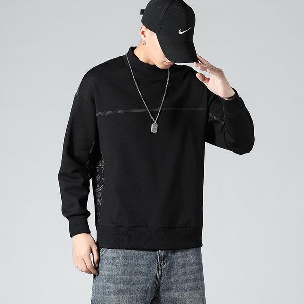 men's hoodies & sweatshirts sweatshirt printing streetwear handsome hip-hop round neck long sleeve harajuku trend simplicity male cloth, Black
men's hoodies & sweatshirts sweatshirt printing streetwear handsome hip-hop round neck long sleeve harajuku trend simplicity male cloth, Black