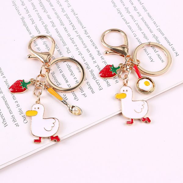 fine key chain net red strawberry refueling duck funny creative metal pendant couple small gift practical bag jewelry, Silver
fine key chain net red strawberry refueling duck funny creative metal pendant couple small gift practical bag jewelry, Silver