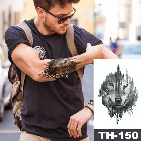 temporary tattoos waterproof tattoo sticker wolf in forest pattern water transfer wild man body art flash fake tatoo
temporary tattoos waterproof tattoo sticker wolf in forest pattern water transfer wild man body art flash fake tatoo
