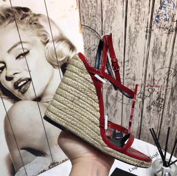 luxury brands women's sandals genuine leather wedge .5 cm heel height ladies shoes high heels zapatos, Black
luxury brands women's sandals genuine leather wedge .5 cm heel height ladies shoes high heels zapatos, Black