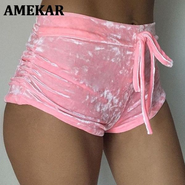 women's shorts s-xl women velvet drawstring plus size casual high waist 2021 winter skinny booty feminino, White;black
women's shorts s-xl women velvet drawstring plus size casual high waist 2021 winter skinny booty feminino, White;black