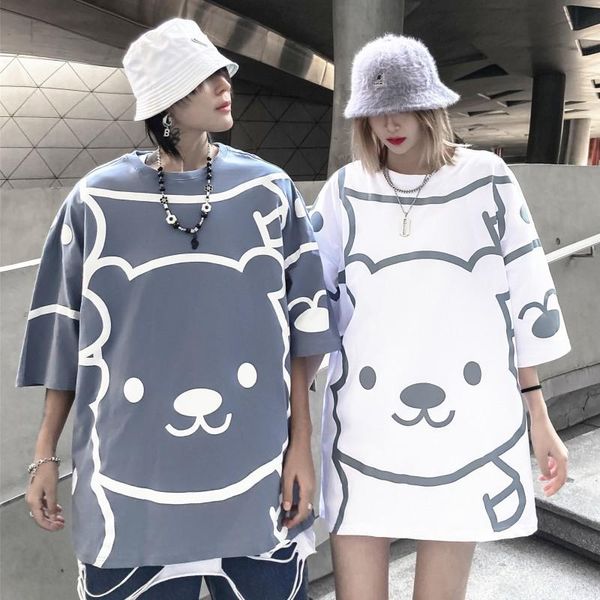 men's t-shirts 2021 summer ins pure cotton short-sleeved t-shirt fashion cute little bear men and women national trends short half-slee, White;black
men's t-shirts 2021 summer ins pure cotton short-sleeved t-shirt fashion cute little bear men and women national trends short half-slee, White;black