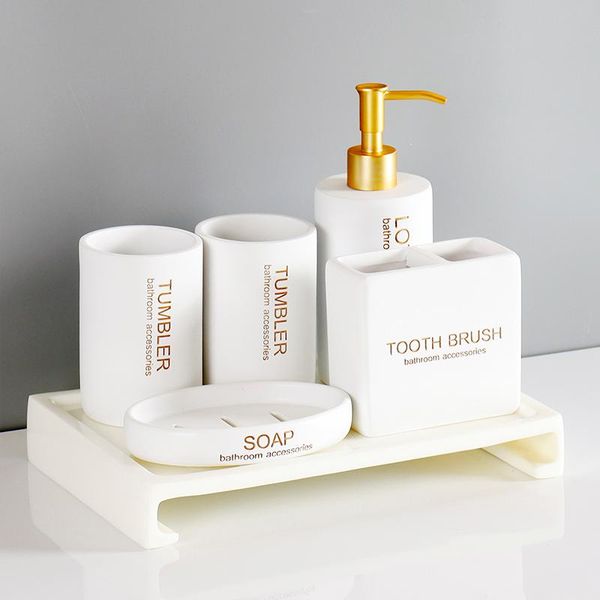 bath accessory set european resin five-piece bathroom simplicity deskhand sanitizer container el mouth cup sets accessories
bath accessory set european resin five-piece bathroom simplicity deskhand sanitizer container el mouth cup sets accessories