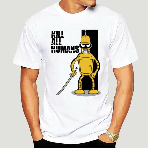 men's t-shirts flevans robot bender kill all humans print men t-shirt mens short sleeve cotton tee fashion hip hopt-shirts 0503k, White;black
men's t-shirts flevans robot bender kill all humans print men t-shirt mens short sleeve cotton tee fashion hip hopt-shirts 0503k, White;black