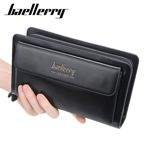wallets baellerry men clutch leather long purses business large capacity wallet double zipper phone bag for male, Red;black
wallets baellerry men clutch leather long purses business large capacity wallet double zipper phone bag for male, Red;black