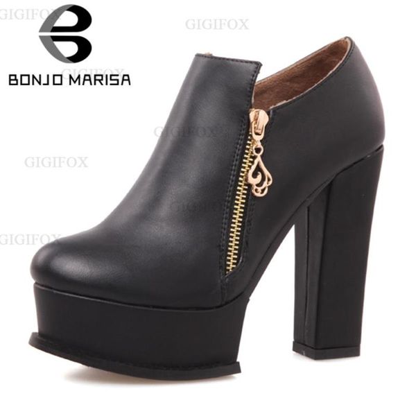 dress shoes bonjomarisa high heels platform zipper elegant classic office lady booties stylish pumps women, Black
dress shoes bonjomarisa high heels platform zipper elegant classic office lady booties stylish pumps women, Black