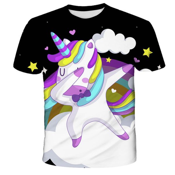 4t-14t girls fashion round neck t-shirt 2020 summer new childrens short-sleeved unicorn 3d printing trend top, Blue
4t-14t girls fashion round neck t-shirt 2020 summer new childrens short-sleeved unicorn 3d printing trend top, Blue