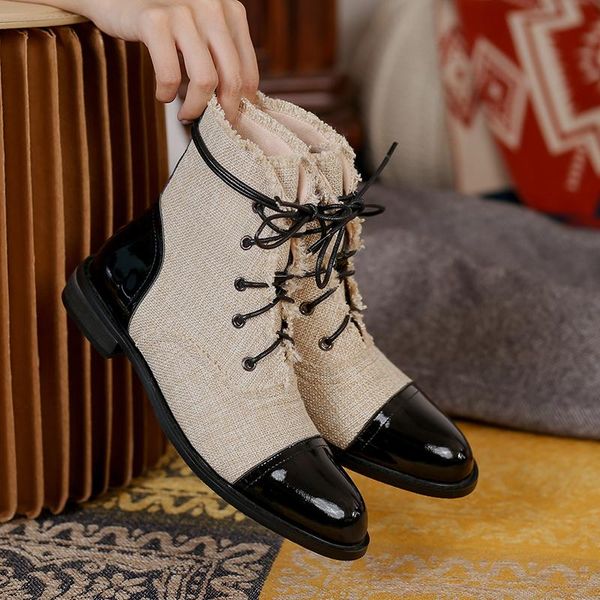 boots 2021 winter commuter flat-heel lace trend mid-tube plus cashmere warm casual all-match women's shoes, Black
boots 2021 winter commuter flat-heel lace trend mid-tube plus cashmere warm casual all-match women's shoes, Black