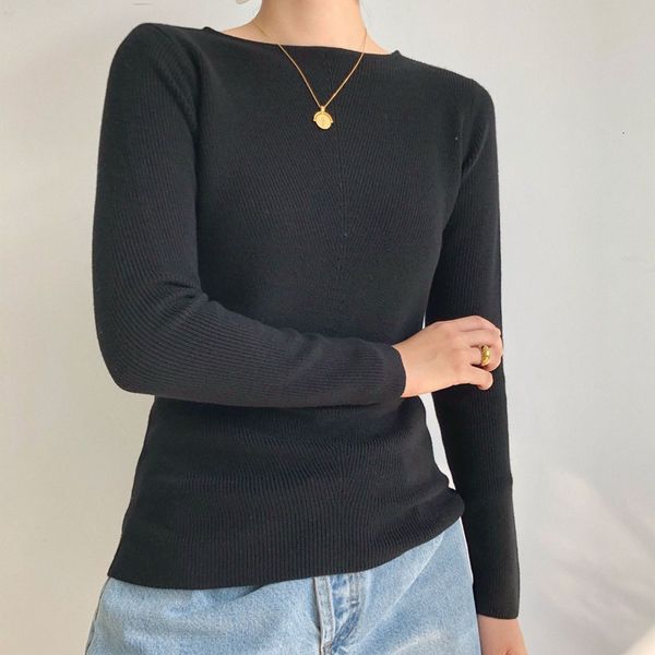 2021 new slash neck knit sweater feminino branco ou preto manga longa cor slida simples malha de fundo s senhoras puxar 996a, White;black
2021 new slash neck knit sweater feminino branco ou preto manga longa cor slida simples malha de fundo s senhoras puxar 996a, White;black