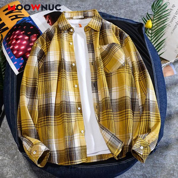 men's casual shirts streetwear 2021 fashion men long sleeve youth male loose plaid street dress spring autumn hombre smart moownuc, White;black
men's casual shirts streetwear 2021 fashion men long sleeve youth male loose plaid street dress spring autumn hombre smart moownuc, White;black