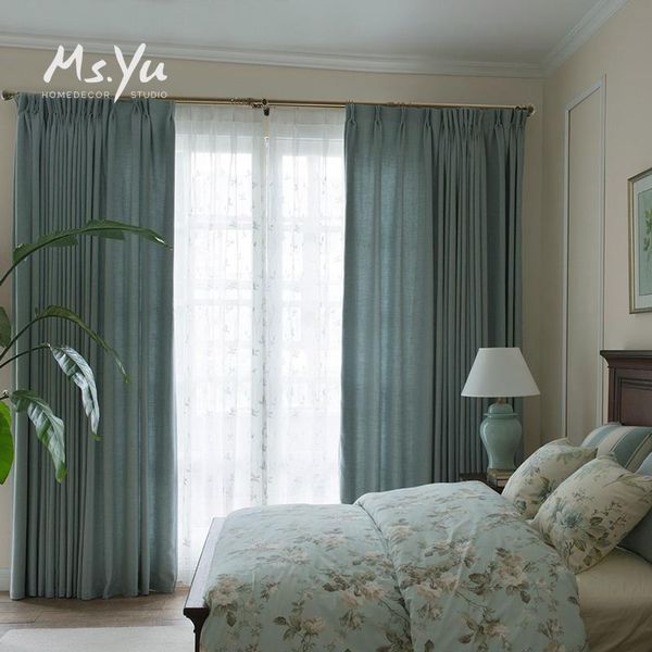 modern and simple american style light bay blue plain color living room balcony bedroom curtain
modern and simple american style light bay blue plain color living room balcony bedroom curtain
