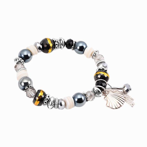 charm bracelets bangle for women bohemian bracelet shell beaded black crystal beads vintage jewelry birthday gifts, Golden;silver
charm bracelets bangle for women bohemian bracelet shell beaded black crystal beads vintage jewelry birthday gifts, Golden;silver
