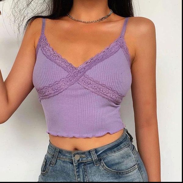 patchwork lace y2k summer crop women pink casual cropped purple tank spaghetti straps camis e girl, White
patchwork lace y2k summer crop women pink casual cropped purple tank spaghetti straps camis e girl, White