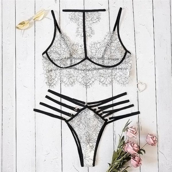 bras sets women lingerie lace embroidery erotic underwear set halter bra hollow thong sleepwear perspective a50, Red;black
bras sets women lingerie lace embroidery erotic underwear set halter bra hollow thong sleepwear perspective a50, Red;black