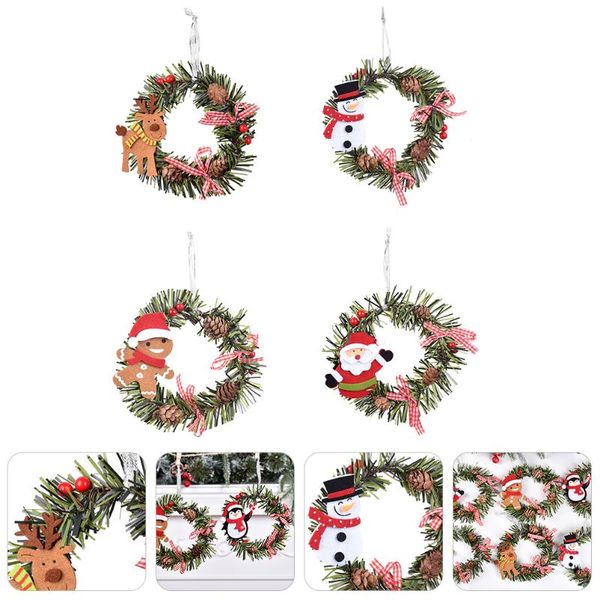 decorative flowers & wreaths 4pcs lovely wreath christmas tree hanging garland 
decorative flowers & wreaths 4pcs lovely wreath christmas tree hanging garland