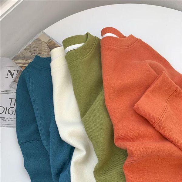 women's hoodies & sweatshirts korean brief solid o-neck women spring autumn long sleeve loose cotton pullovers 4 colors ceoped no, Black
women's hoodies & sweatshirts korean brief solid o-neck women spring autumn long sleeve loose cotton pullovers 4 colors ceoped no, Black