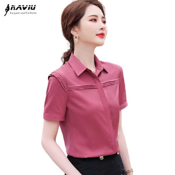 white short sleeve shirt women summer design slim fashion formal high end chiffon blouses office ladies work maroon 210604
white short sleeve shirt women summer design slim fashion formal high end chiffon blouses office ladies work maroon 210604