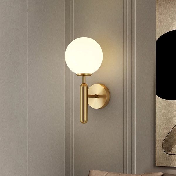2021 modern copper wall lamps ball lamp dining parlor bedroom restaurant living room mirror front lights home decoration
2021 modern copper wall lamps ball lamp dining parlor bedroom restaurant living room mirror front lights home decoration
